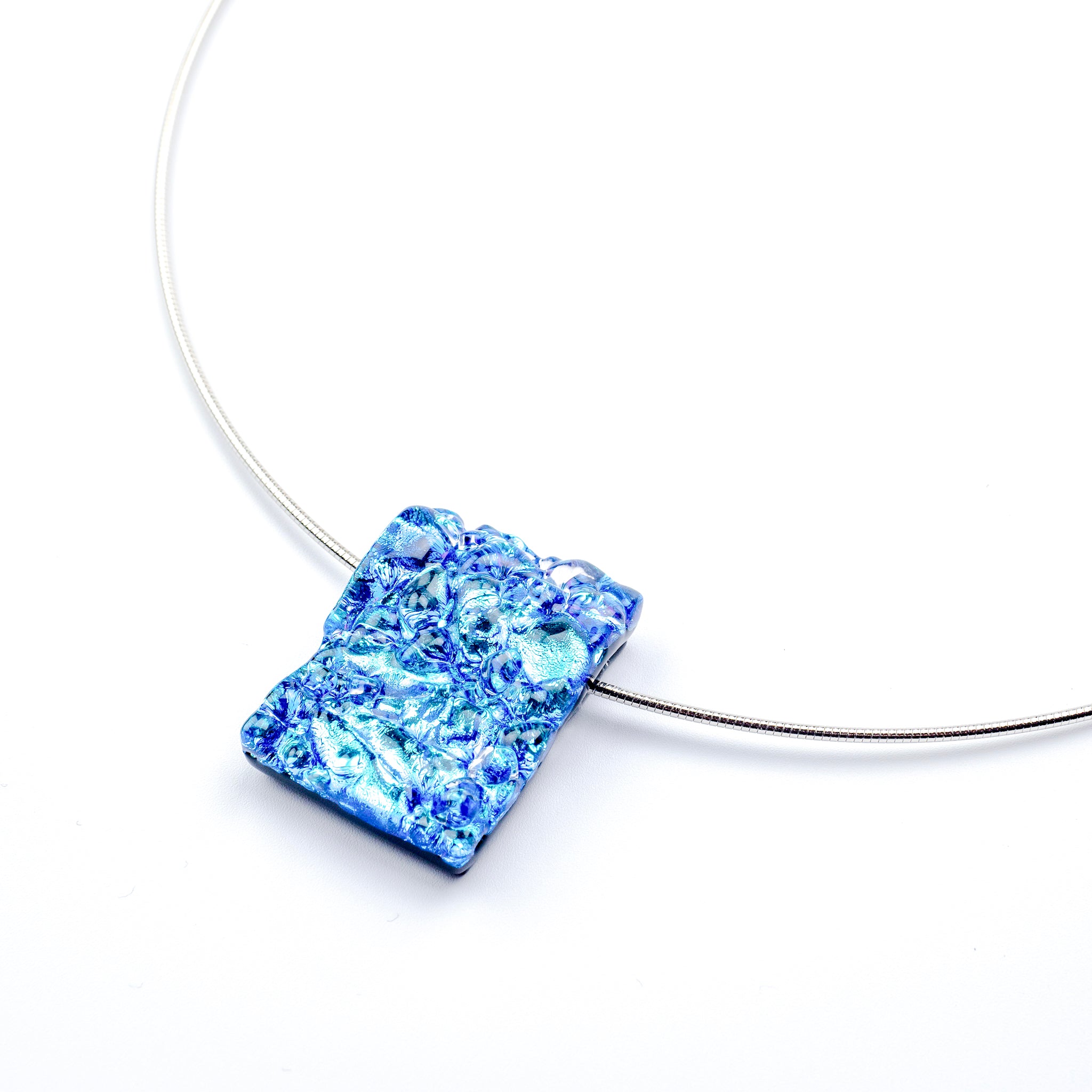 リフレクトネックレス Lサイズワイヤー ライトブルー