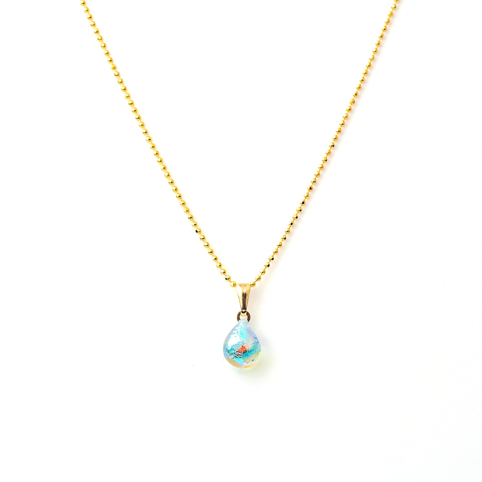 音のしずく ネックレス ライトブルー