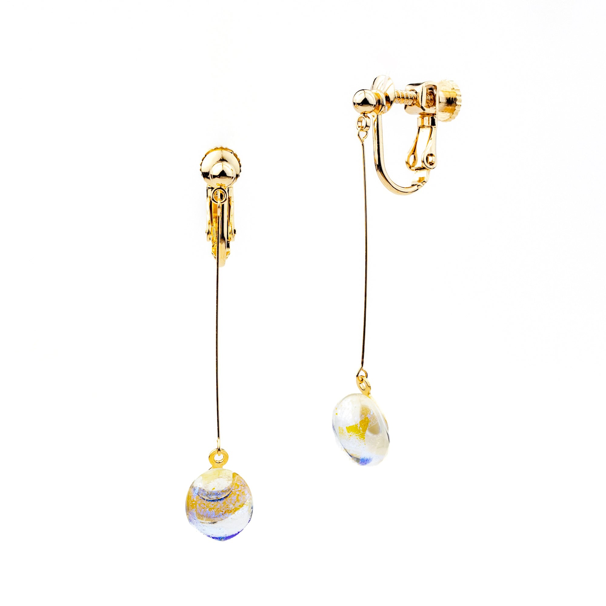 音のしずく ロングイヤリング オパール