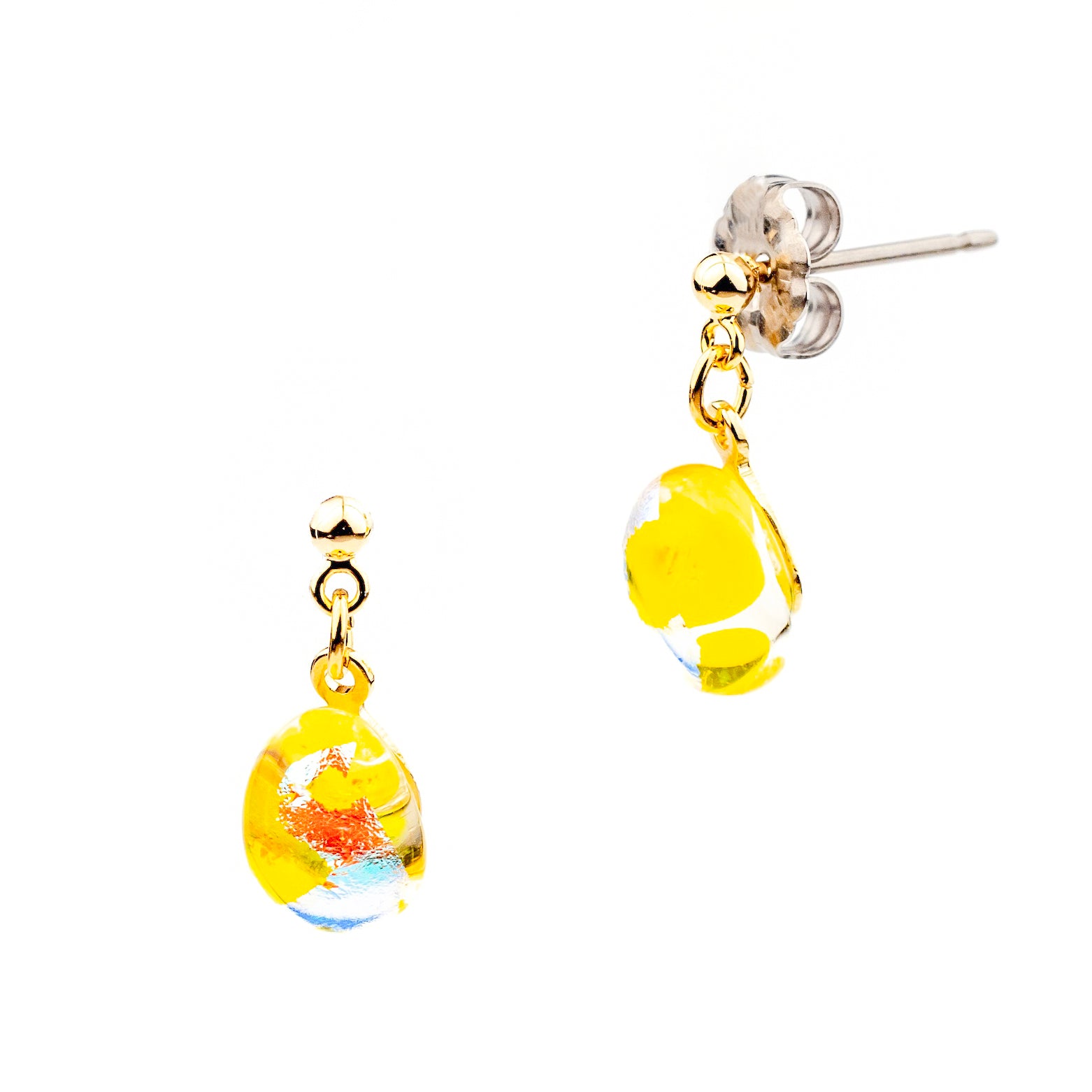 音のしずく ピアスS イエロー