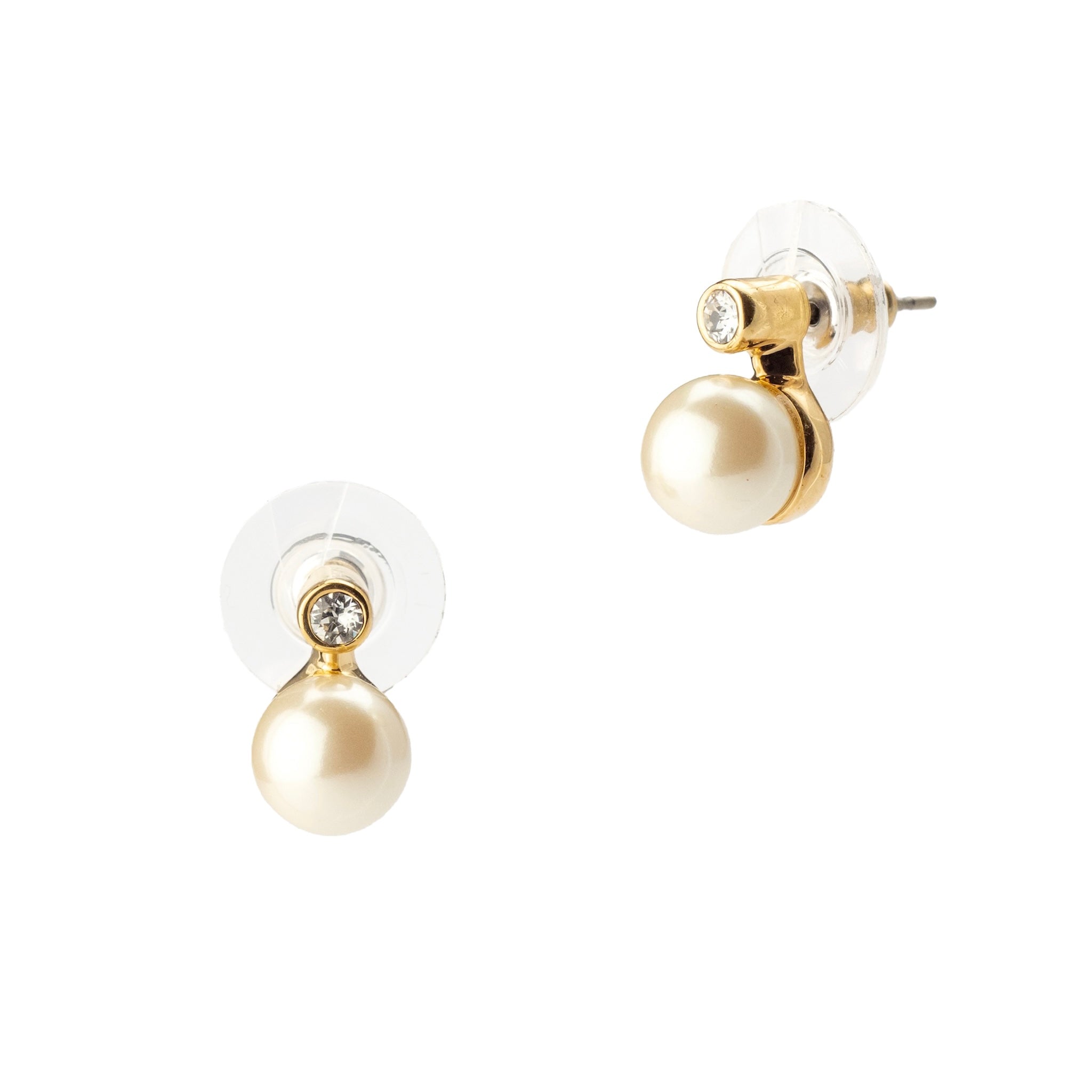 スチューリング クリスタルピアス ER62246 クリスタルパール