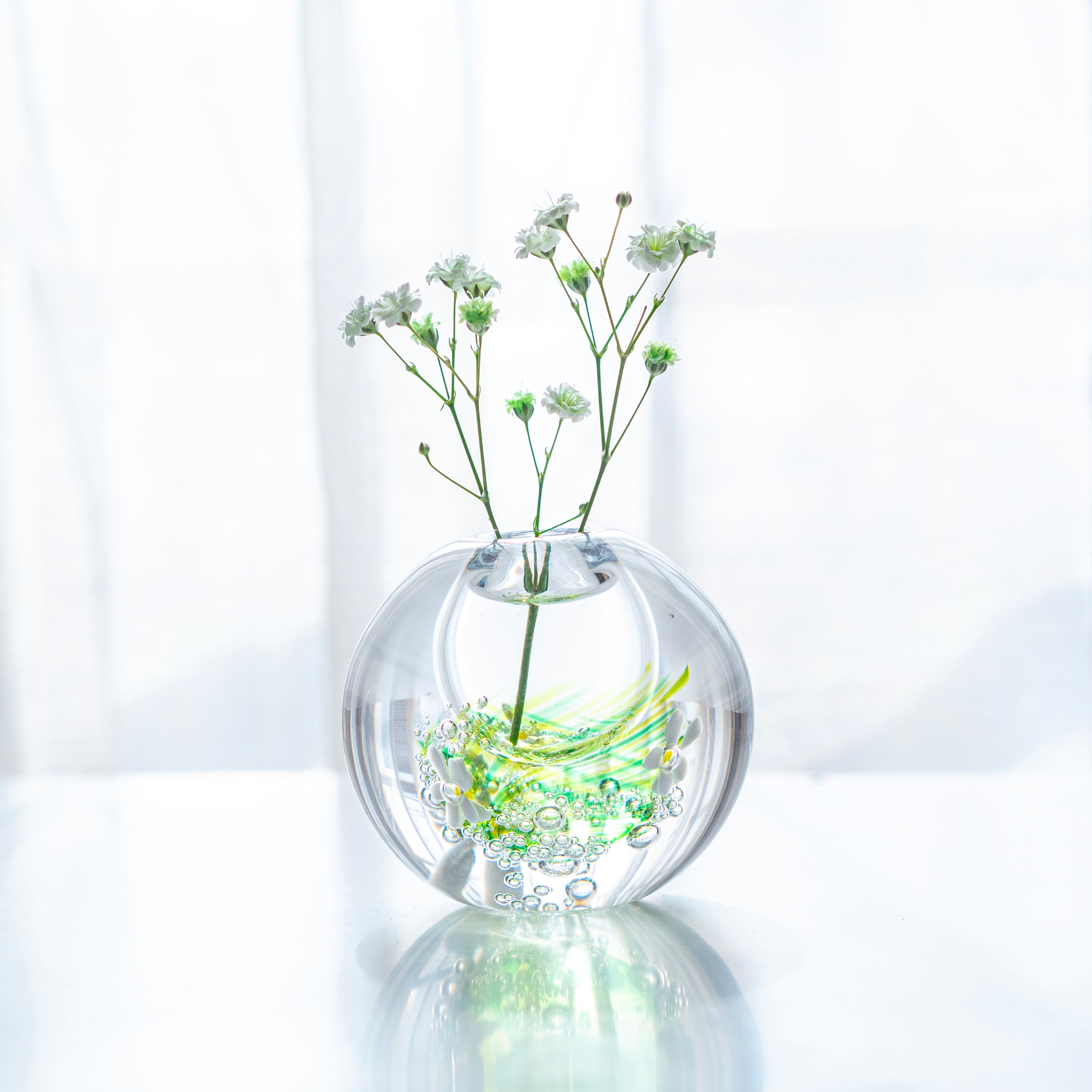 梅花藻 一輪挿し(黒壁ガラス工房)