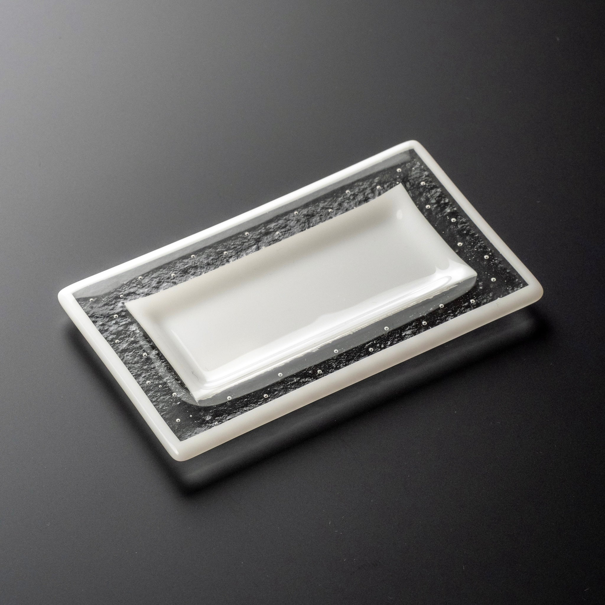 泡のリム皿 長皿 スモール